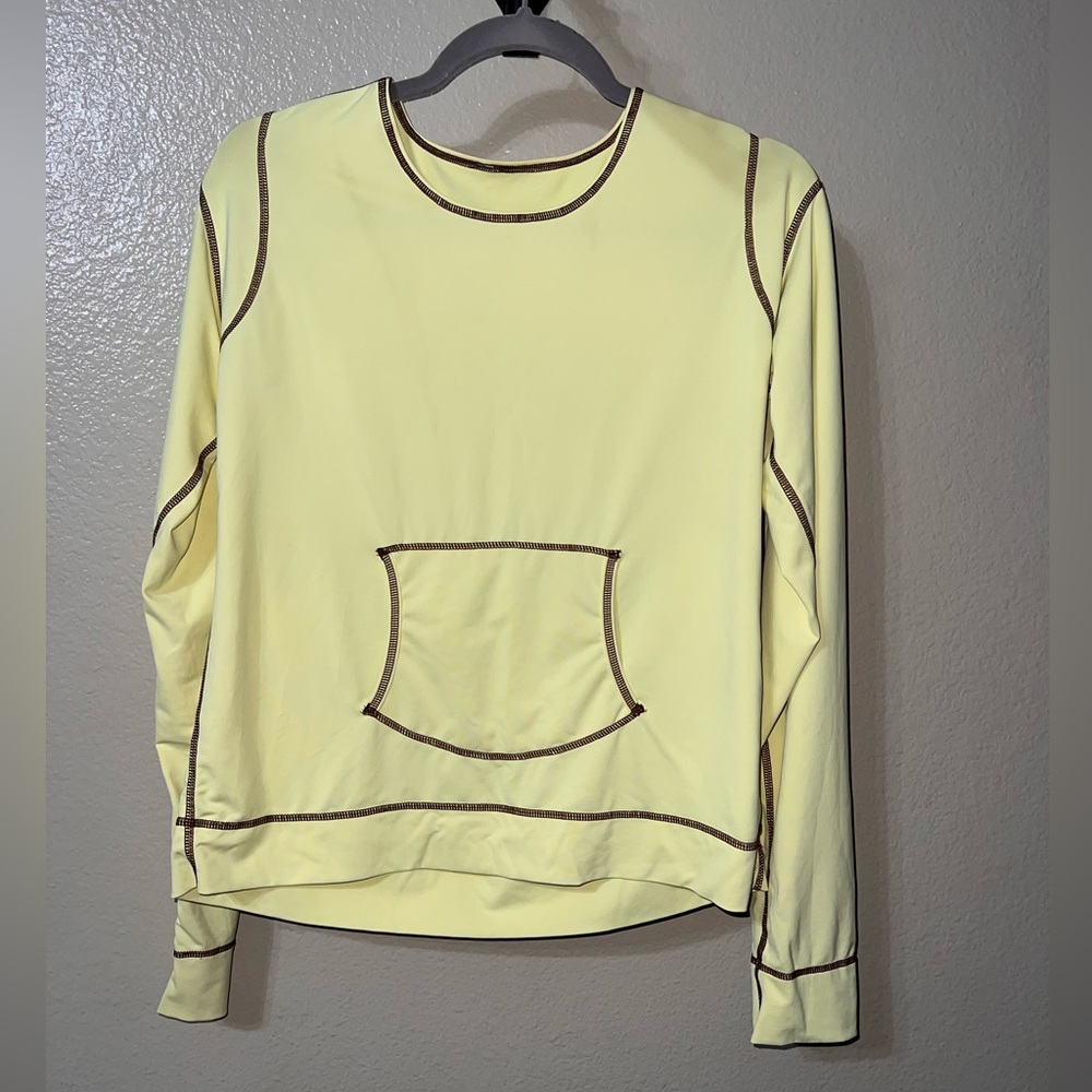 Athleta Long Sleeve Summer Shade Rash
Guard Top-Yellow-Medium EUC